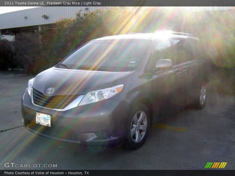 Predawn Gray Mica / Light Gray 2011 Toyota Sienna LE