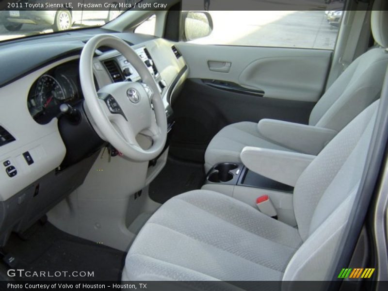 Light Gray Interior - 2011 Sienna LE 
