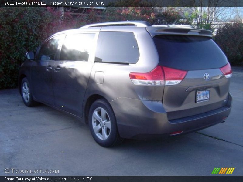 Predawn Gray Mica / Light Gray 2011 Toyota Sienna LE