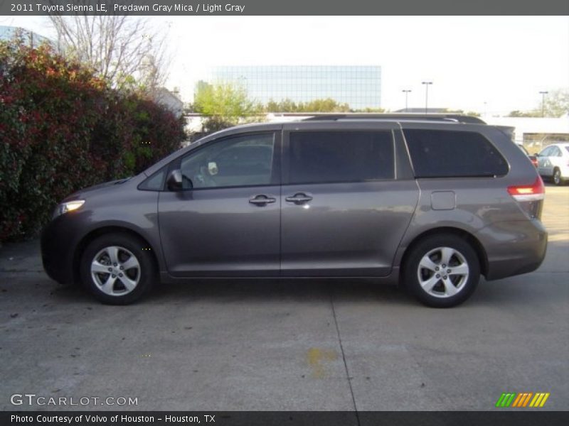 Predawn Gray Mica / Light Gray 2011 Toyota Sienna LE