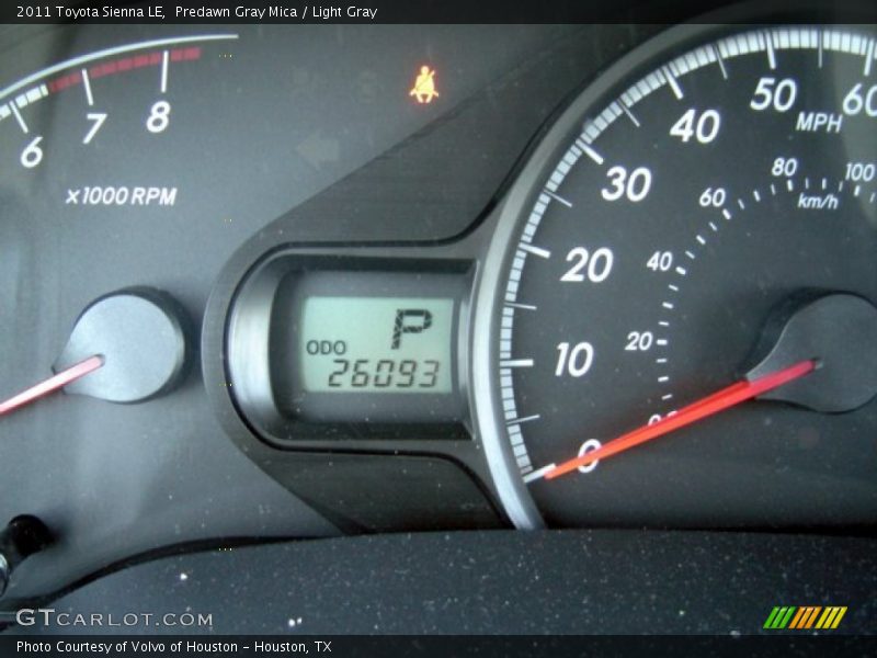 Predawn Gray Mica / Light Gray 2011 Toyota Sienna LE