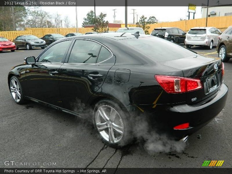 Obsidian Black / Ecru 2012 Lexus IS 250