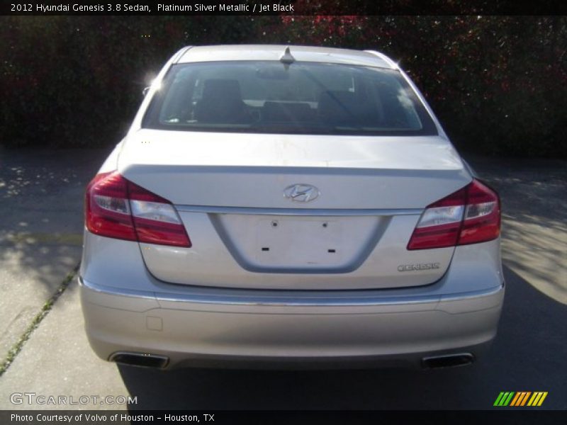 Platinum Silver Metallic / Jet Black 2012 Hyundai Genesis 3.8 Sedan