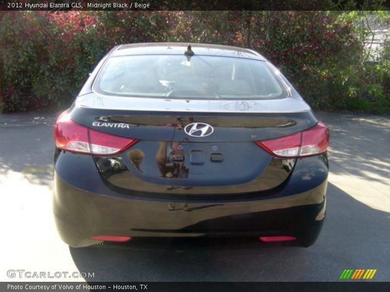 Midnight Black / Beige 2012 Hyundai Elantra GLS