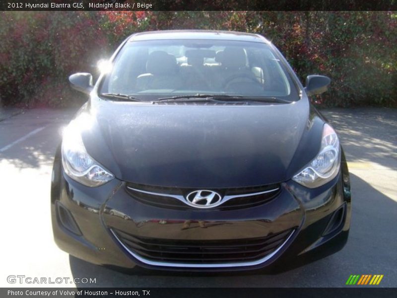 Midnight Black / Beige 2012 Hyundai Elantra GLS