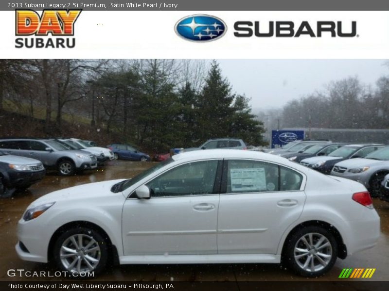 Satin White Pearl / Ivory 2013 Subaru Legacy 2.5i Premium