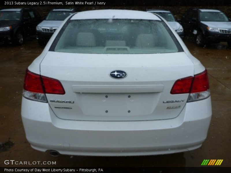 Satin White Pearl / Ivory 2013 Subaru Legacy 2.5i Premium