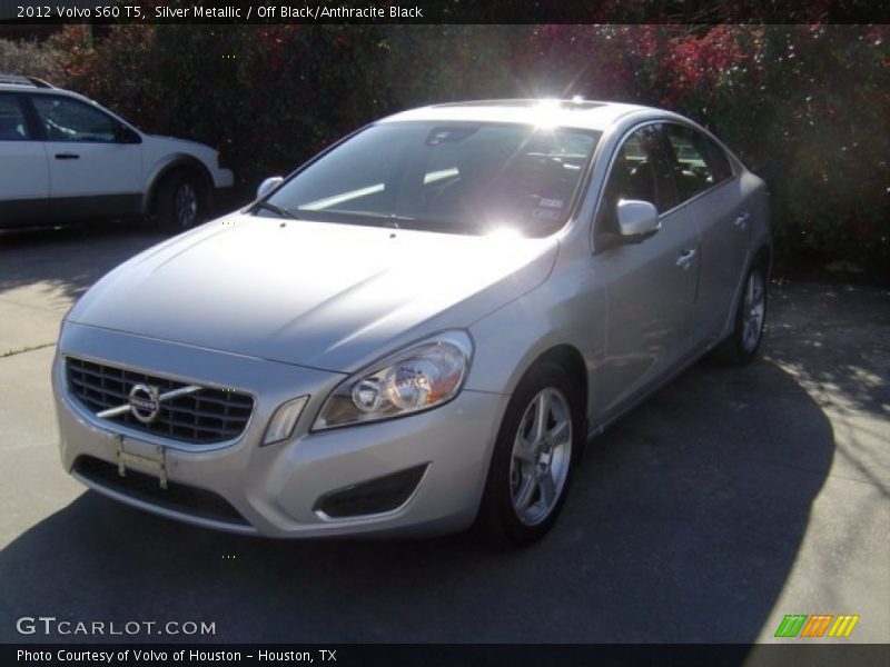 Silver Metallic / Off Black/Anthracite Black 2012 Volvo S60 T5