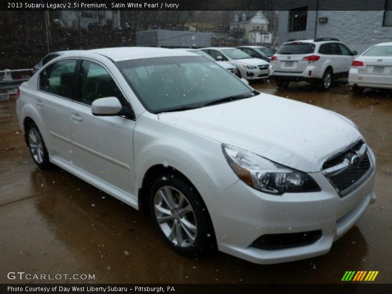 Satin White Pearl / Ivory 2013 Subaru Legacy 2.5i Premium