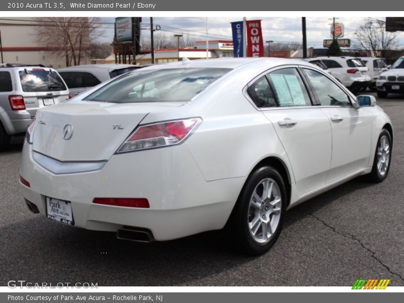 White Diamond Pearl / Ebony 2010 Acura TL 3.5