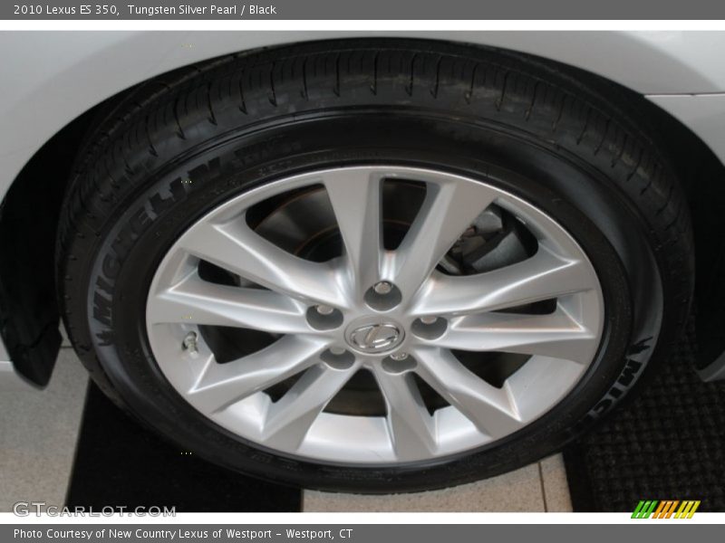 Tungsten Silver Pearl / Black 2010 Lexus ES 350
