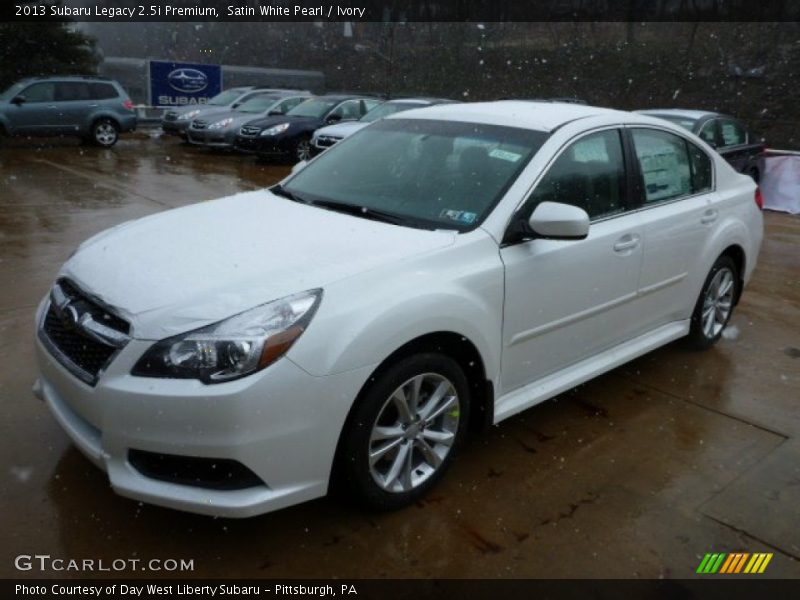 Satin White Pearl / Ivory 2013 Subaru Legacy 2.5i Premium