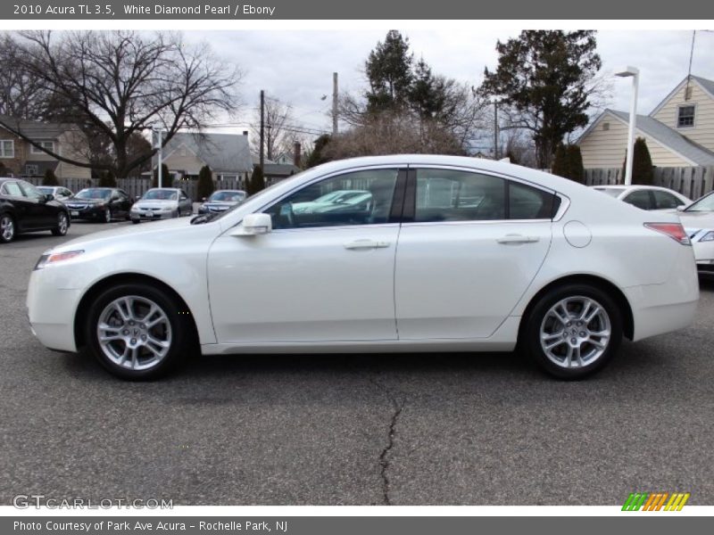 White Diamond Pearl / Ebony 2010 Acura TL 3.5