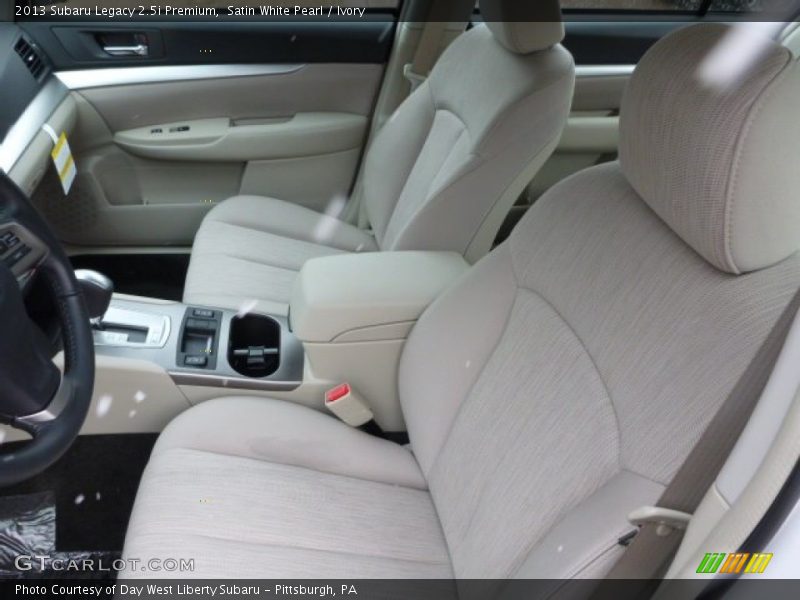 Satin White Pearl / Ivory 2013 Subaru Legacy 2.5i Premium