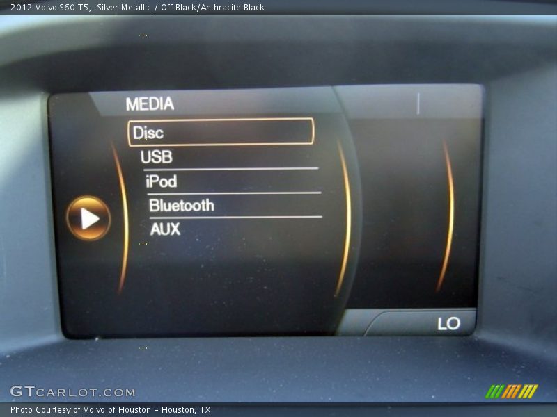 Silver Metallic / Off Black/Anthracite Black 2012 Volvo S60 T5