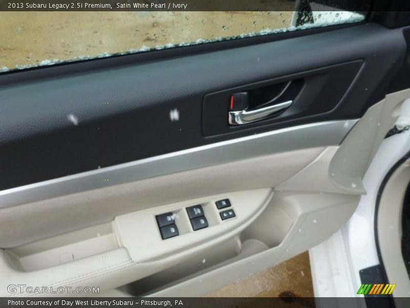 Satin White Pearl / Ivory 2013 Subaru Legacy 2.5i Premium