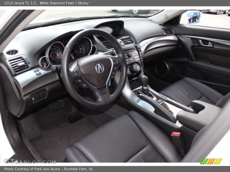White Diamond Pearl / Ebony 2010 Acura TL 3.5