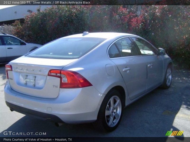Silver Metallic / Off Black/Anthracite Black 2012 Volvo S60 T5