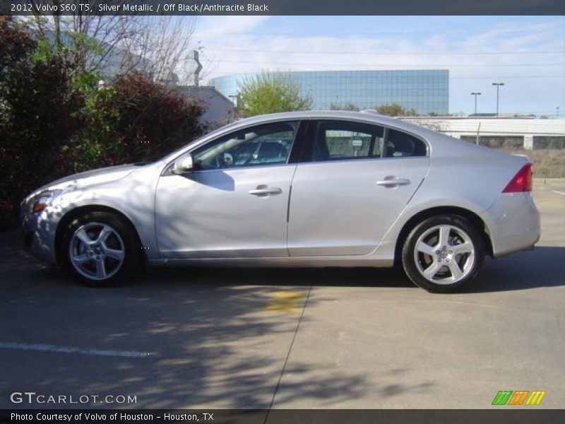 Silver Metallic / Off Black/Anthracite Black 2012 Volvo S60 T5