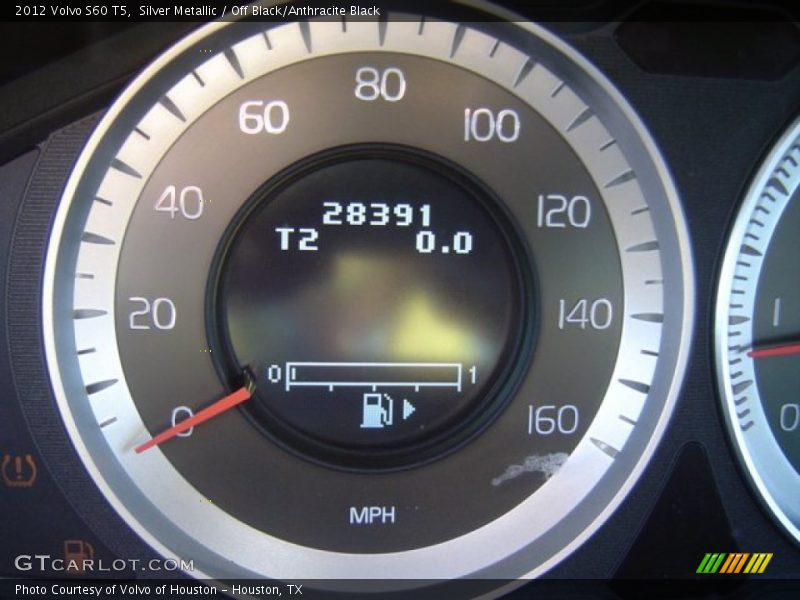 Silver Metallic / Off Black/Anthracite Black 2012 Volvo S60 T5
