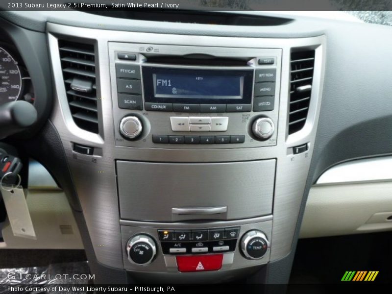 Satin White Pearl / Ivory 2013 Subaru Legacy 2.5i Premium