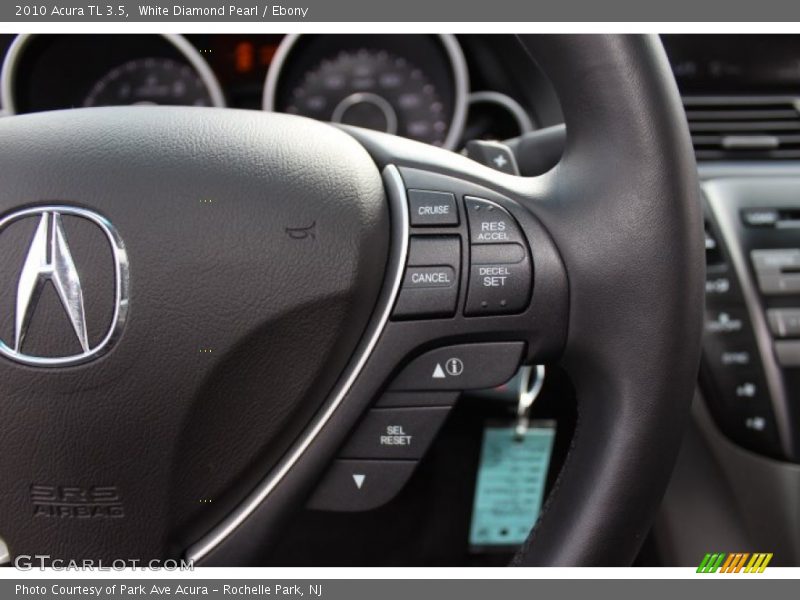 White Diamond Pearl / Ebony 2010 Acura TL 3.5