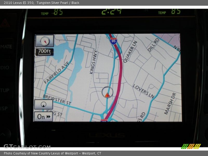 Tungsten Silver Pearl / Black 2010 Lexus ES 350