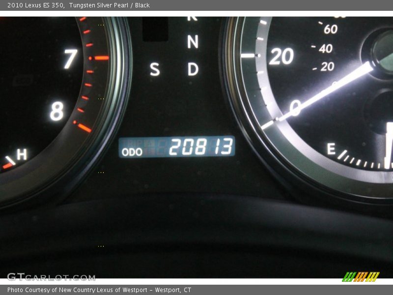 Tungsten Silver Pearl / Black 2010 Lexus ES 350