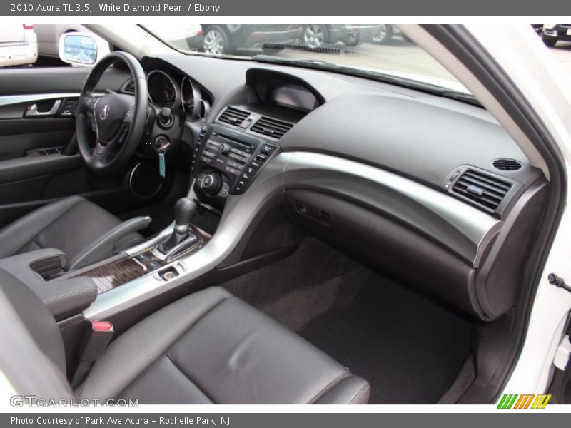 White Diamond Pearl / Ebony 2010 Acura TL 3.5