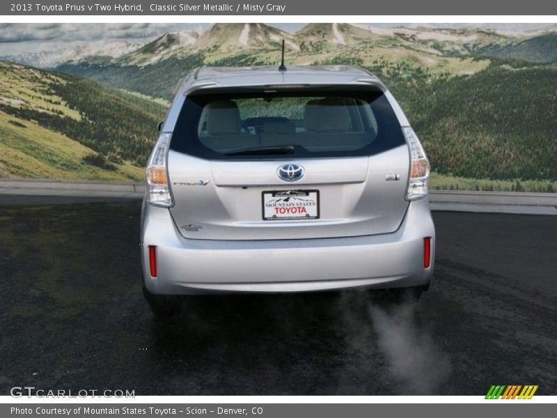 Classic Silver Metallic / Misty Gray 2013 Toyota Prius v Two Hybrid