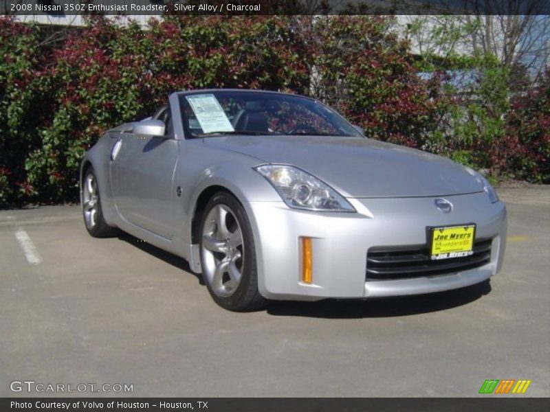 Silver Alloy / Charcoal 2008 Nissan 350Z Enthusiast Roadster
