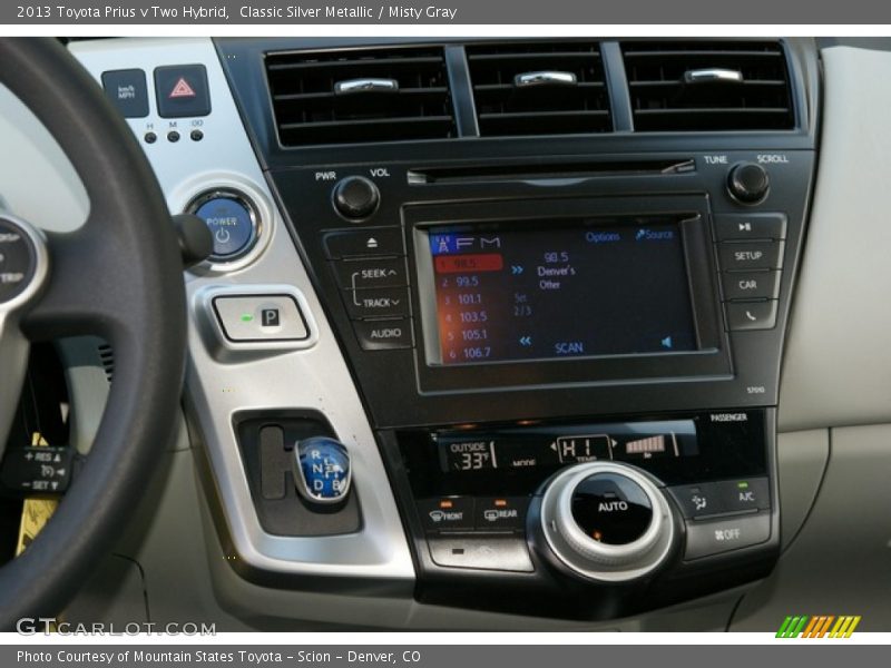 Classic Silver Metallic / Misty Gray 2013 Toyota Prius v Two Hybrid