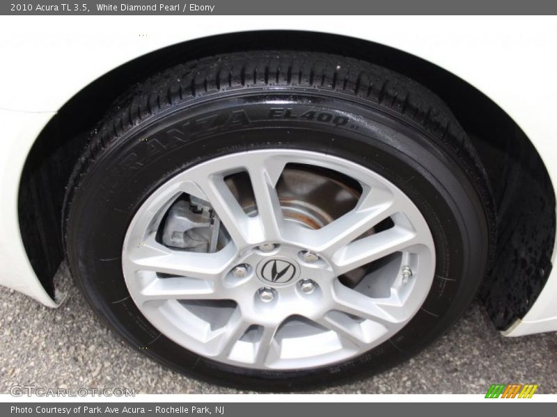 White Diamond Pearl / Ebony 2010 Acura TL 3.5