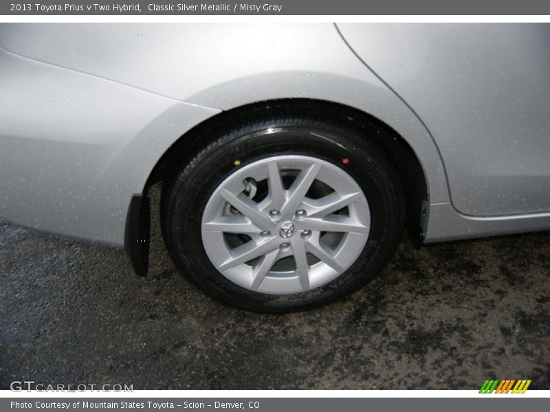 Classic Silver Metallic / Misty Gray 2013 Toyota Prius v Two Hybrid