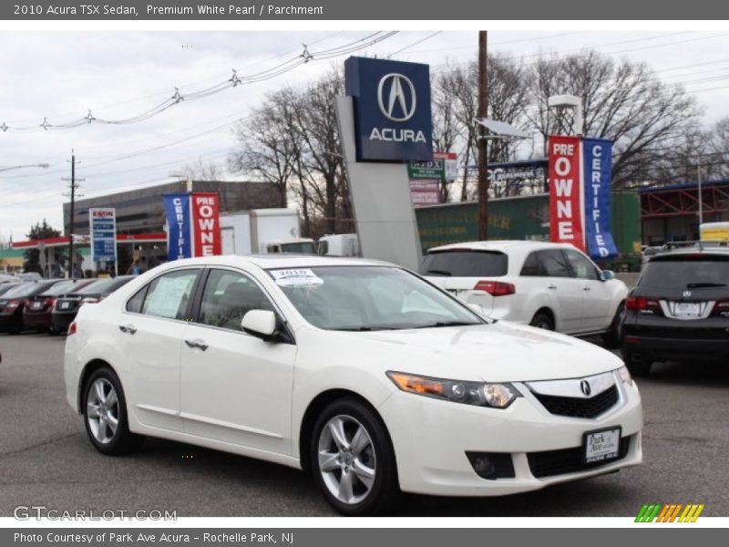 Premium White Pearl / Parchment 2010 Acura TSX Sedan