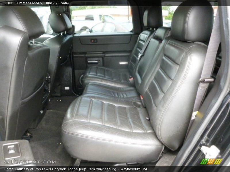 Rear Seat of 2006 H2 SUV