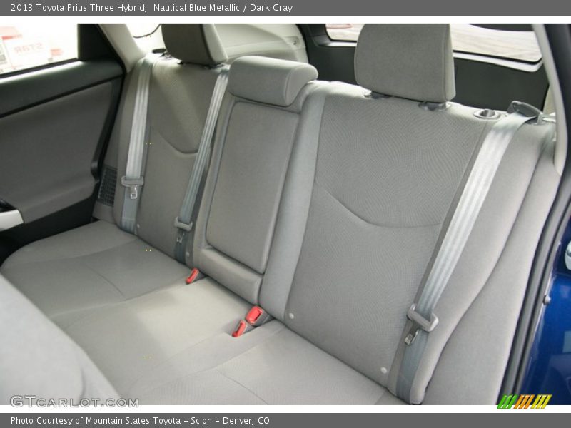 Nautical Blue Metallic / Dark Gray 2013 Toyota Prius Three Hybrid