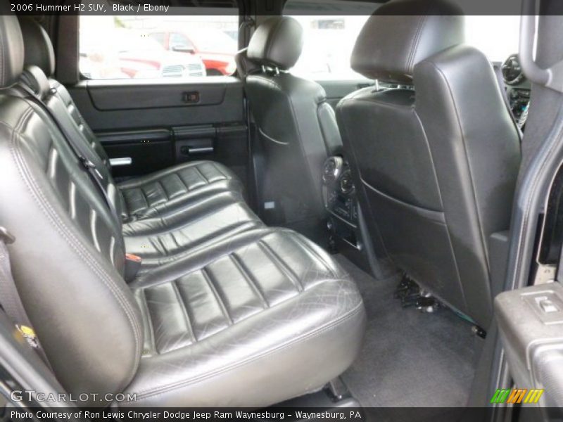 Rear Seat of 2006 H2 SUV