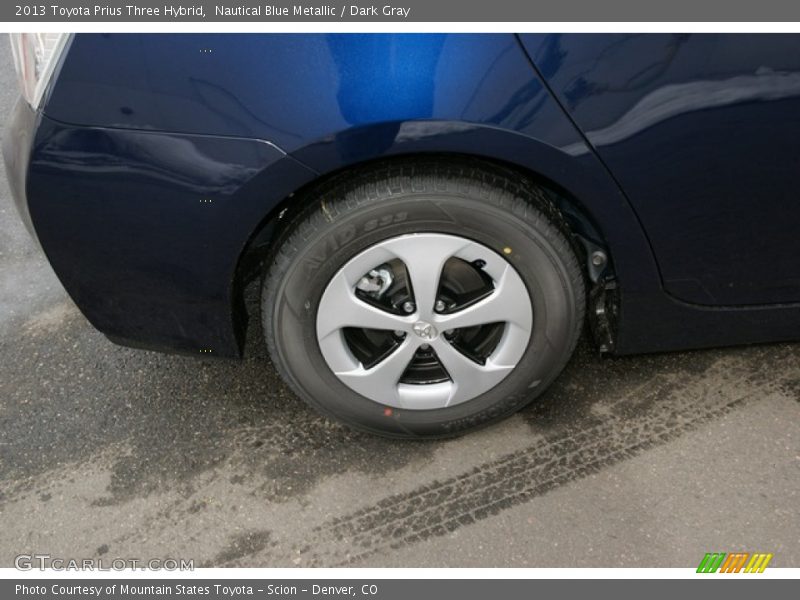 Nautical Blue Metallic / Dark Gray 2013 Toyota Prius Three Hybrid