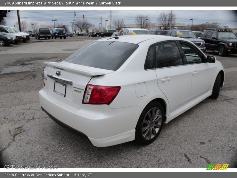 Satin White Pearl / Carbon Black 2009 Subaru Impreza WRX Sedan