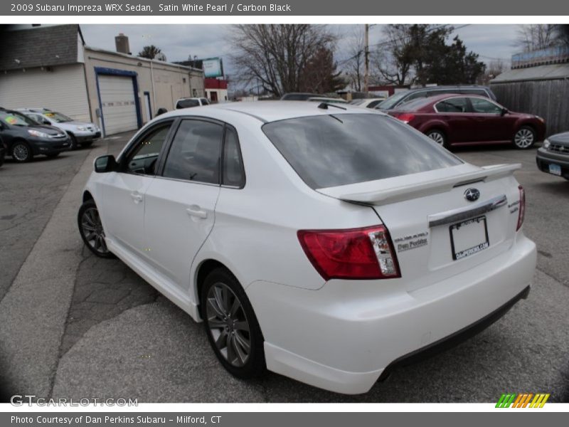 Satin White Pearl / Carbon Black 2009 Subaru Impreza WRX Sedan