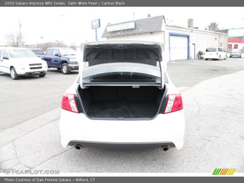 Satin White Pearl / Carbon Black 2009 Subaru Impreza WRX Sedan