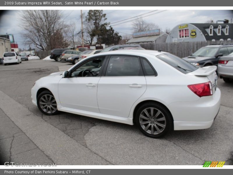 Satin White Pearl / Carbon Black 2009 Subaru Impreza WRX Sedan