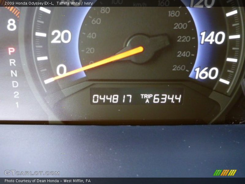 Taffeta White / Ivory 2009 Honda Odyssey EX-L