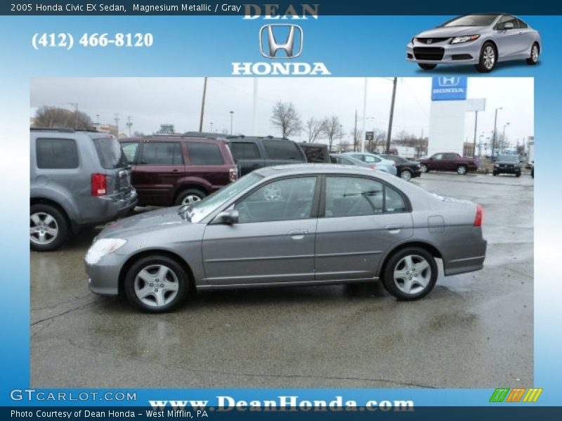 Magnesium Metallic / Gray 2005 Honda Civic EX Sedan