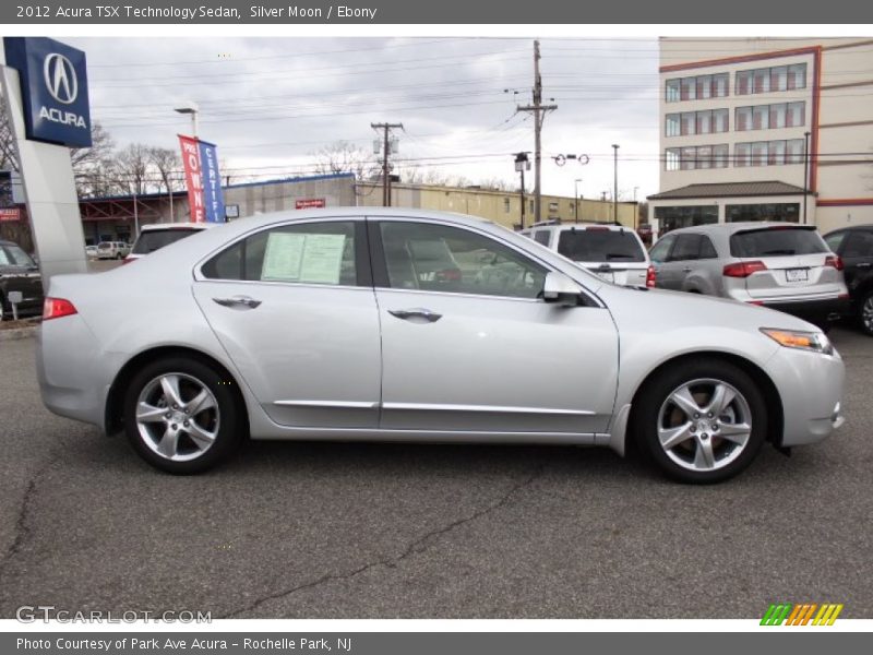 Silver Moon / Ebony 2012 Acura TSX Technology Sedan