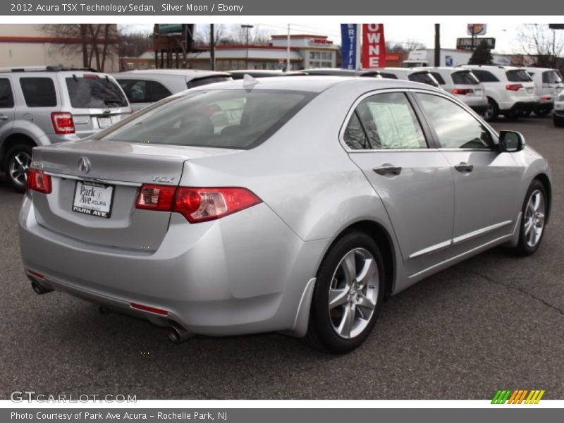 Silver Moon / Ebony 2012 Acura TSX Technology Sedan