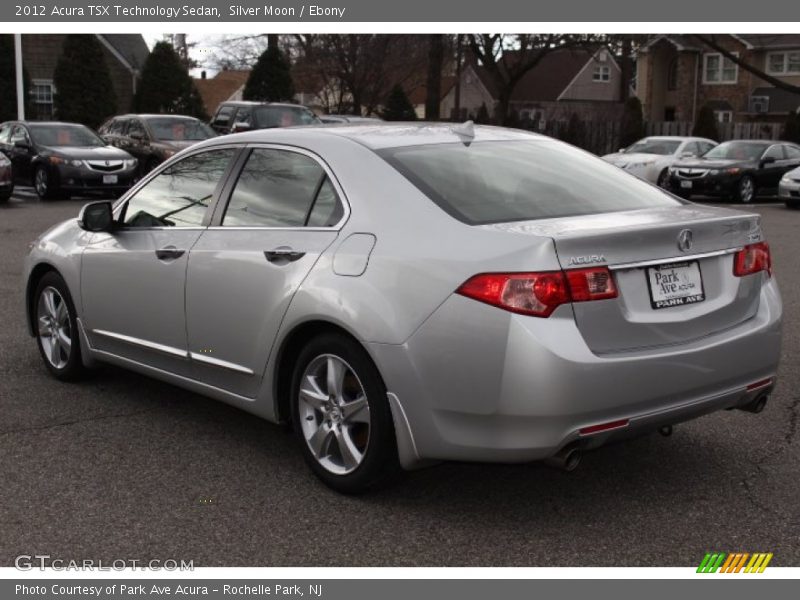 Silver Moon / Ebony 2012 Acura TSX Technology Sedan