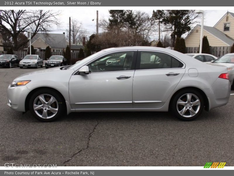 Silver Moon / Ebony 2012 Acura TSX Technology Sedan