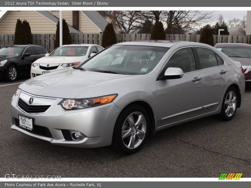 Silver Moon / Ebony 2012 Acura TSX Technology Sedan